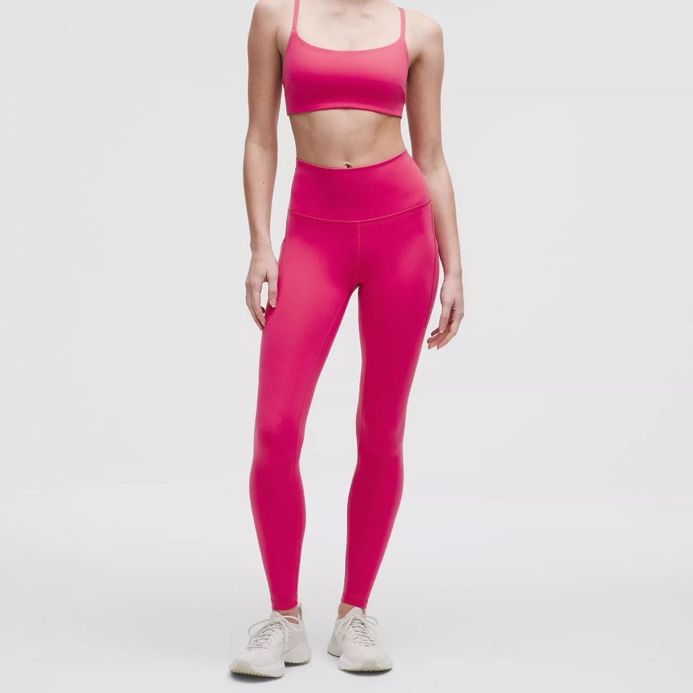 lululemon athletica Wunder Train HR Tight 28" - Raspberry Coulis